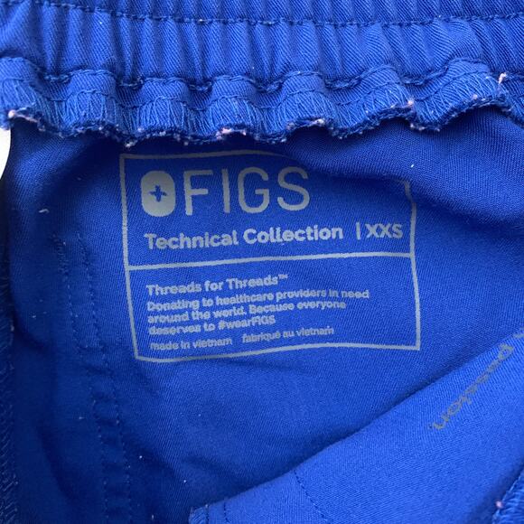FIGS women's 1648 Winning Blue Yola Skinny Straight Leg scrub pants SZ XXS - Picture 11 of 13